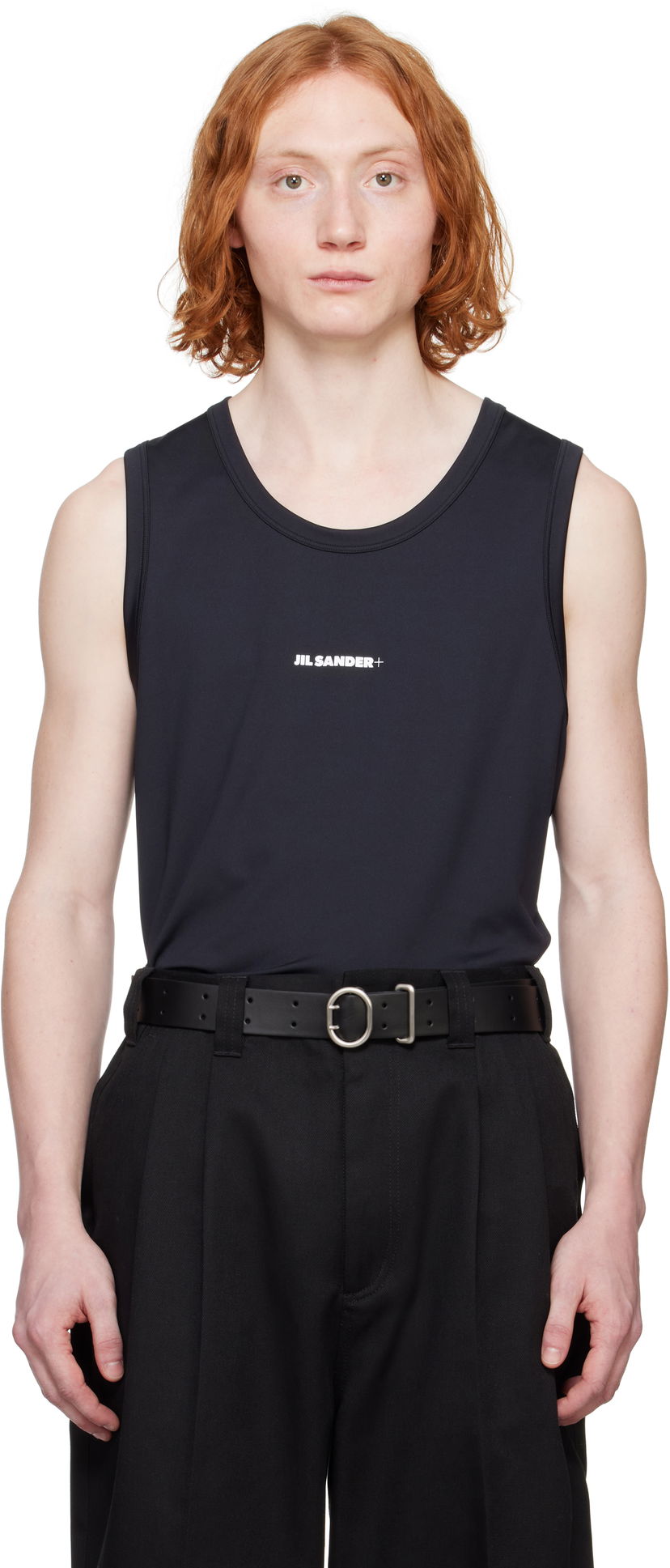 Tanktop Jil Sander Jil Sander+ Active Jersey Tank Top Sort | J47NC0111_J20033