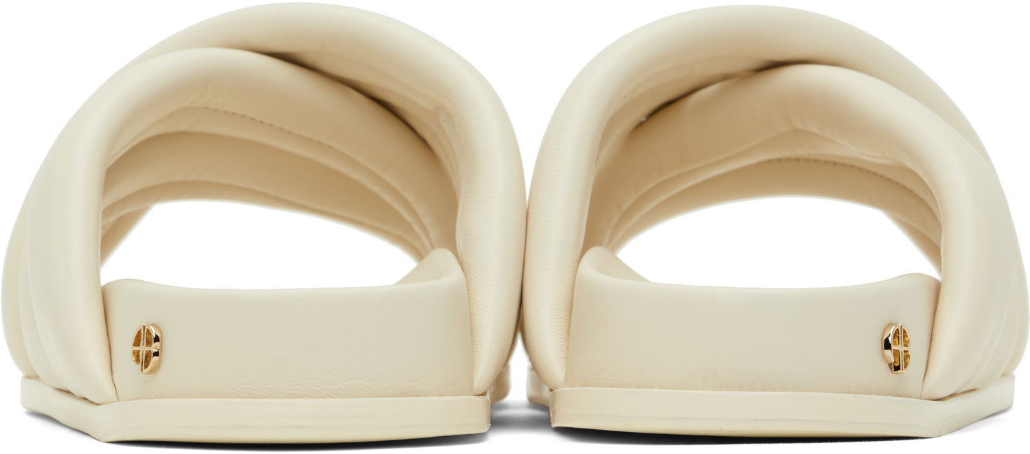 Undertøj og sokker Anine Bing ANINE BING Lizzie Padded Slide Sandals Hvid | A-14-4028-150, 1