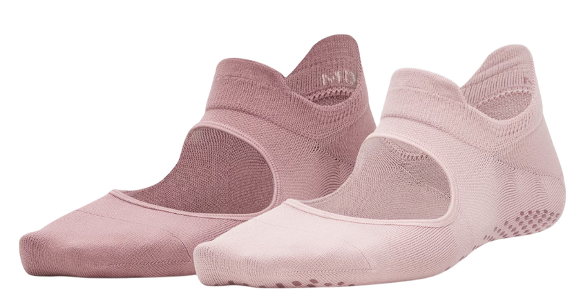 Sokker Under Armour Under Armour Breathe Balance 2-Pack Ankle Socks Lyserød | 1373336-673