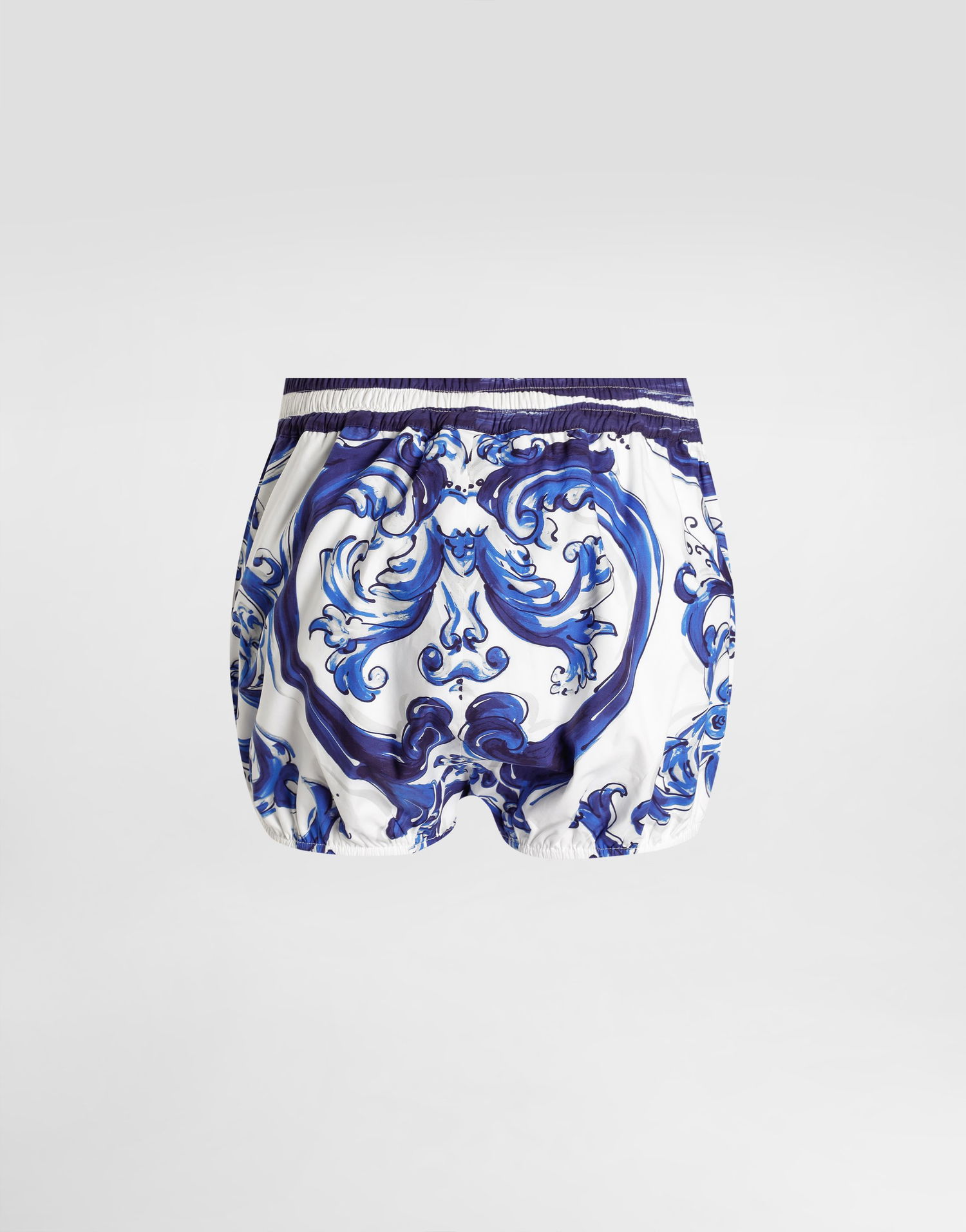 Shorts Dolce & Gabbana Dolce & Gabbana Majolica Print Poplin Bloomers Blå | I3J38WFI5JPHB5DQ, 1