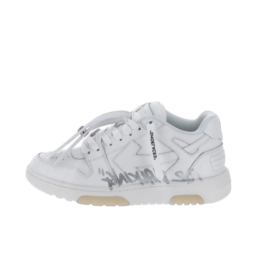 Sneakers og sko Off-White Out Of Office OOO "For Walking" Low Tops Distressed White White W Hvid | OWIA259S22LEA0050172