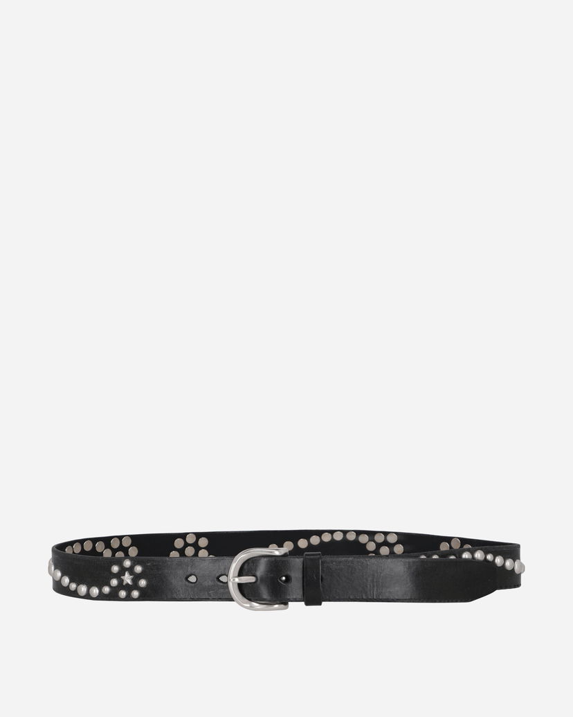 Bælter OUR LEGACY Star Fall Studded Leather Belt Sort | A4228SB 001
