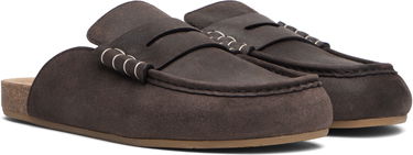Sneakers og sko JW Anderson JW Anderson Stitch Loafer Mules Brun | LF0079-LA0319, 3