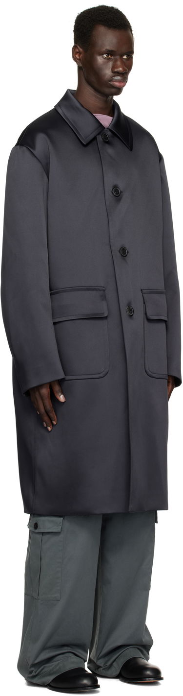 Frakker Dries Van Noten Dries Van Noten Loose Fit Mac Coat Mørkeblå | 251-020210-1061, 1