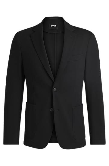 Jakke BOSS Slim-Fit Stretch Jacket Sort | 50535083