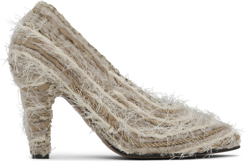 Sneakers og sko The Row The Row Women's Prudens High Heel Pumps Beige | F1532-MY1