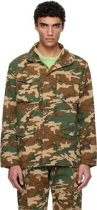 ICECREAM Running Dog Woodland Camo M65 Jacket