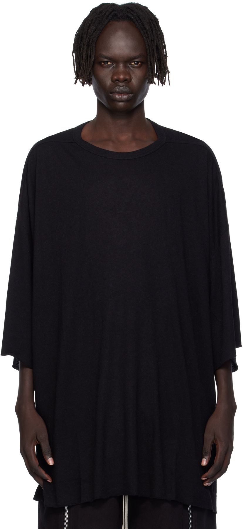 T-shirt Rick Owens Rick Owens Concordians Tommy T-Shirt Sort | RU02E1283 JR