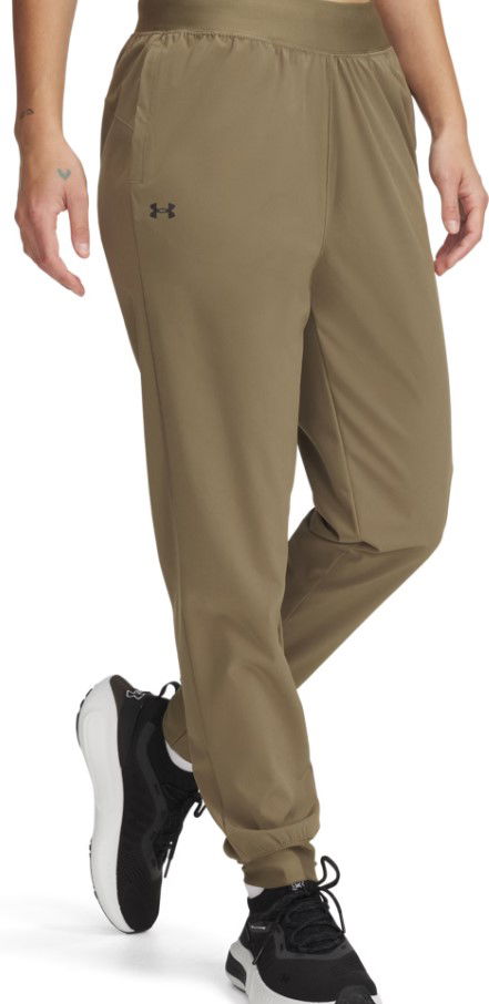 Bukser Under Armour Under Armour UA Rival Hi Rise Woven Pants Grøn | 1382727-251, 0