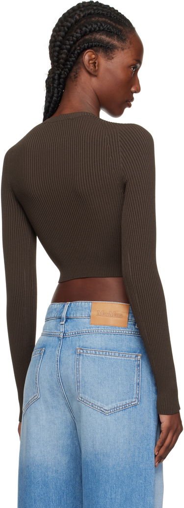 Sweater Max Mara Max Mara Ala Cutout Ribbed Knit Sweater Brun | 2511361173600, 2