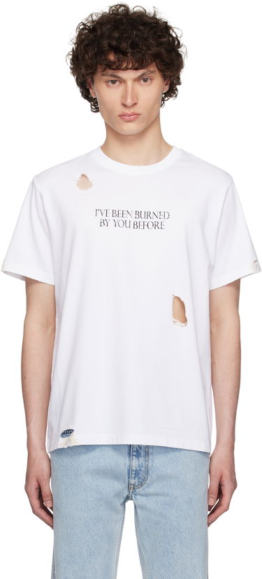 T-shirt Coperni Coperni Disney 'Burned By You Before' Boxy T-Shirt Hvid | DJS144F5028AMEN, 0