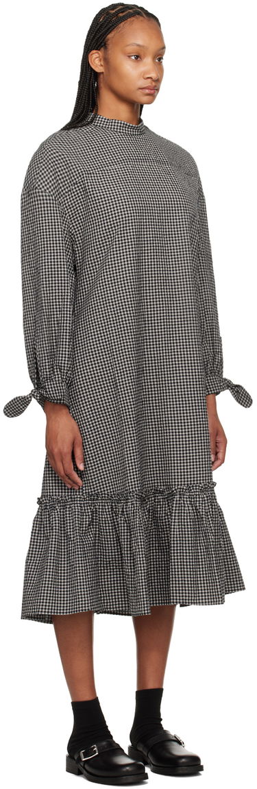 Kjole YMC YMC Rushmore Gingham Midi Dress Sort | Q1WAI, 1