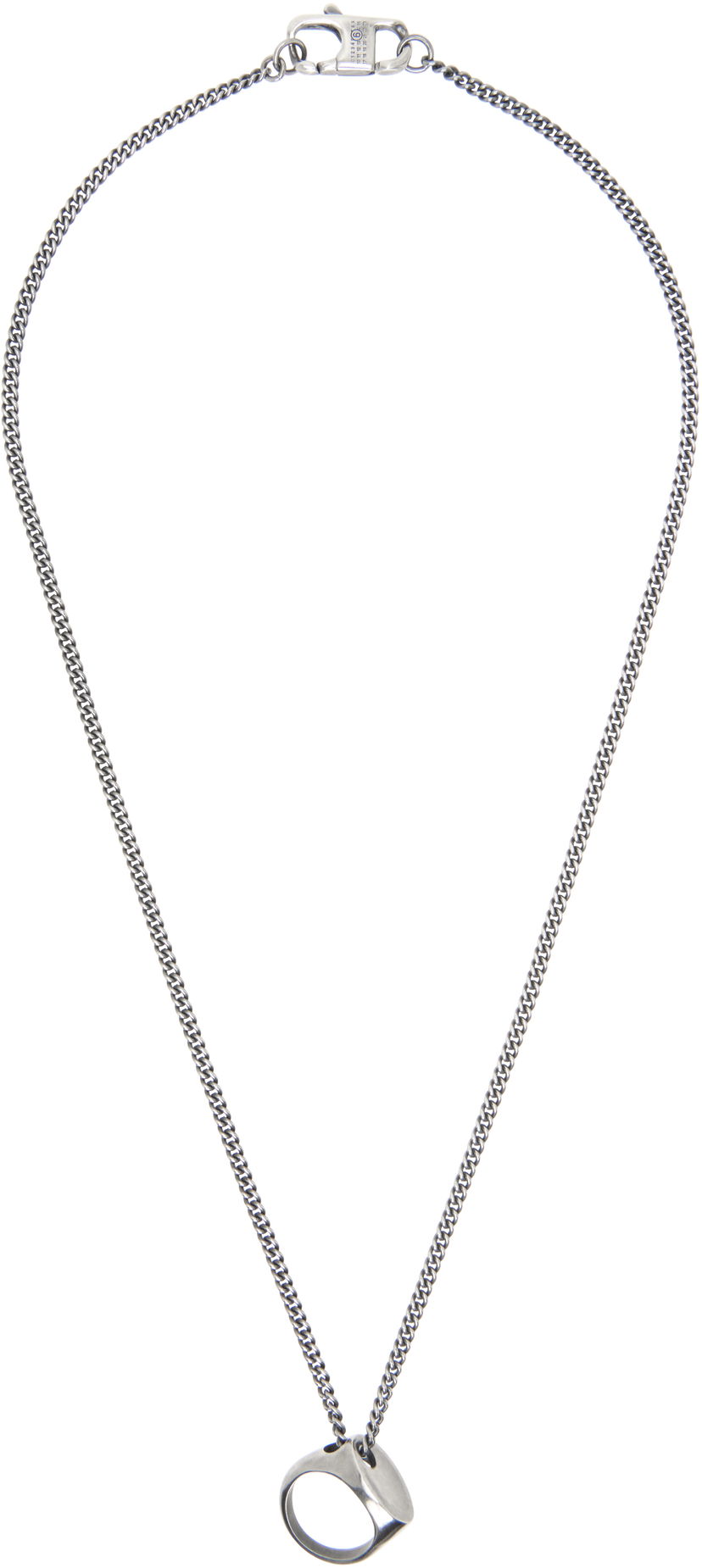 Halskæde Maison Margiela MM6 Maison Margiela Vintage Ring Pendant Necklace Metalisk | SM7UU0078 P7356