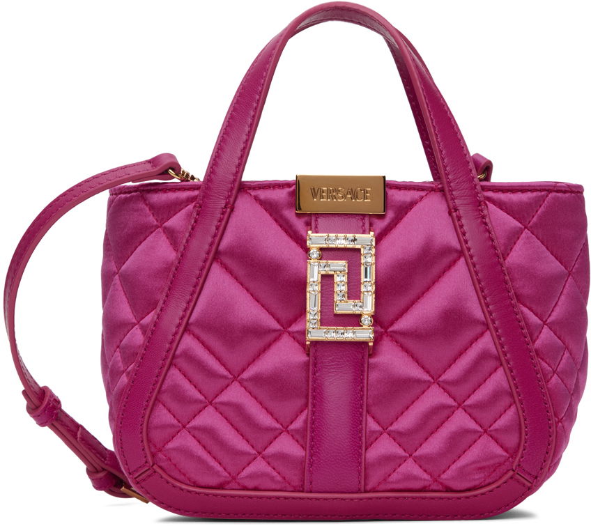 Rygsække og tasker Versace Pink Mini Crystal Greca Goddess Lyserød | 1012385_1A08808, 0