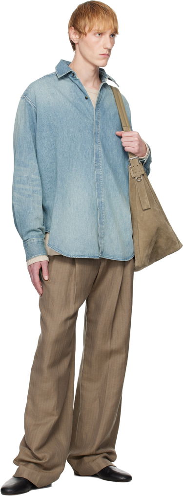 Skjorte Fear of God Fear of God Denim Button Up Shirt Blå | FGE250-5011DNM, 3