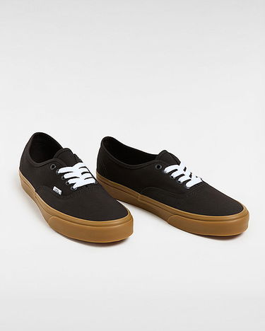 Sneakers og sko Vans Authentic Shoes (black/gum) Unisex Black, Size 2.5 Sort | VN0009PVB9M, 1
