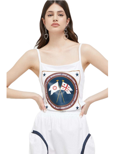 Tanktop Moschino Love Tank Top Hvid | W.4.H89.01.E.1951