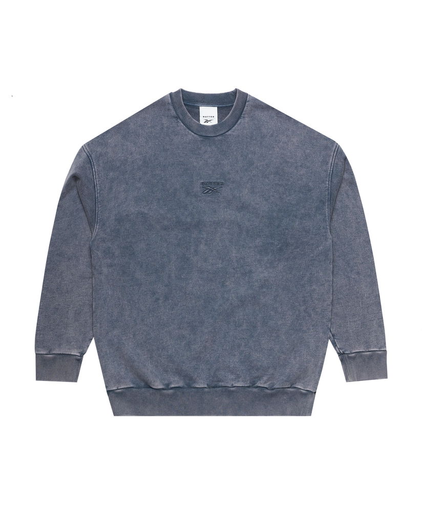 Sweatshirt Reebok Washed Blue Crewneck Sweatshirt Blå | RMBA00DC99JER0014600