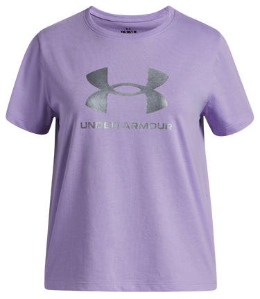 T-shirt Under Armour Rival Shimmer Short Sleeve T-Shirt Lilla | 6004129-538, 0