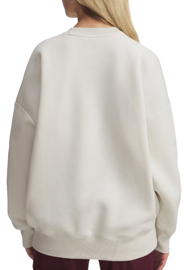 Sweatshirt Under Armour Rival Fleece Oversized Varsity Crewneck Sweatshirt Beige | 6007880-110, 2