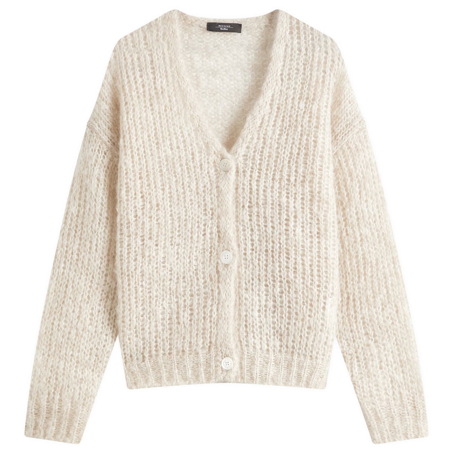 Sweater Max Mara Weekend Max Mara Pontiac Knitted Cardigan Beige | 2515341031600, 1