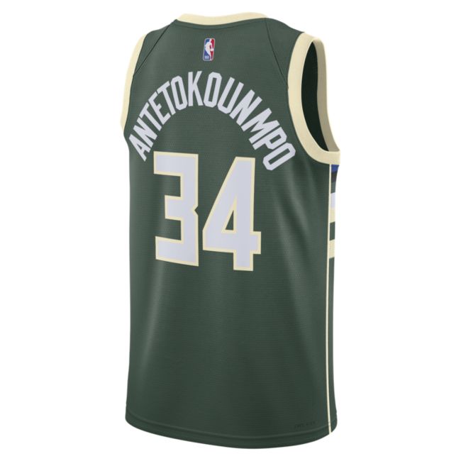 Jersey Nike Milwaukee Bucks Icon Edition 2022/23NBA Swingman Jersey Grøn | DN2012-323, 1
