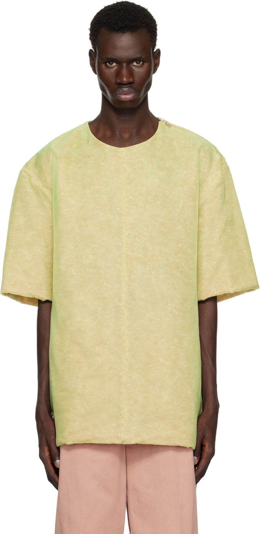 T-shirt Dries Van Noten Dries Van Noten Organza T-Shirt Grøn | 251-020737-1501