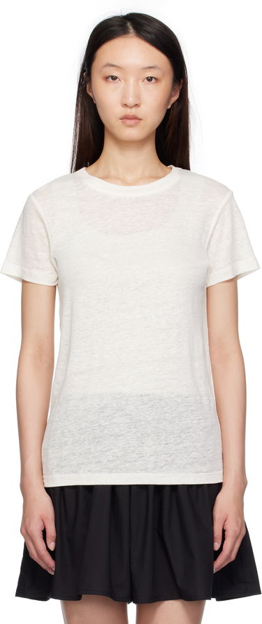 T-shirt Baserange Baserange Sevinc T-Shirt Hvid | TOST-JL-SU25, 0