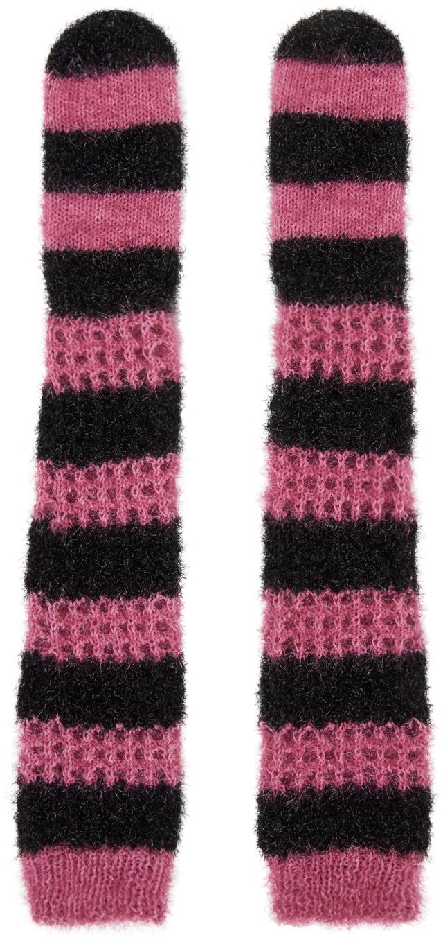 Sokker Chopova Lowena Chopova Lowena Striped Knit Arm Warmers Flerfarvet | 6254