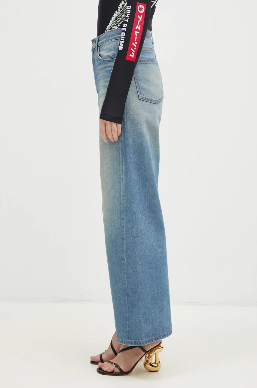 Jeans BAPE Stone Washed High Waist Denim Jeans Blå | 1K80250002, 1