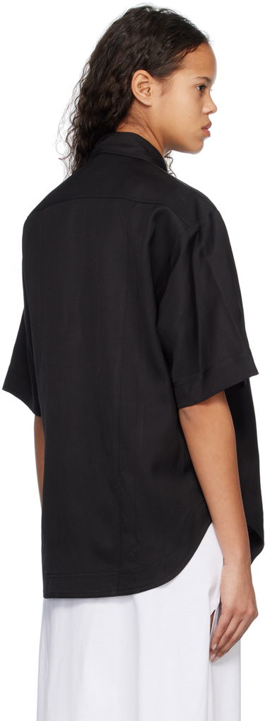Skjorte Loulou de Saison Loulou de Saison Moheli Short Sleeve Shirt Sort | MOHELI, 2
