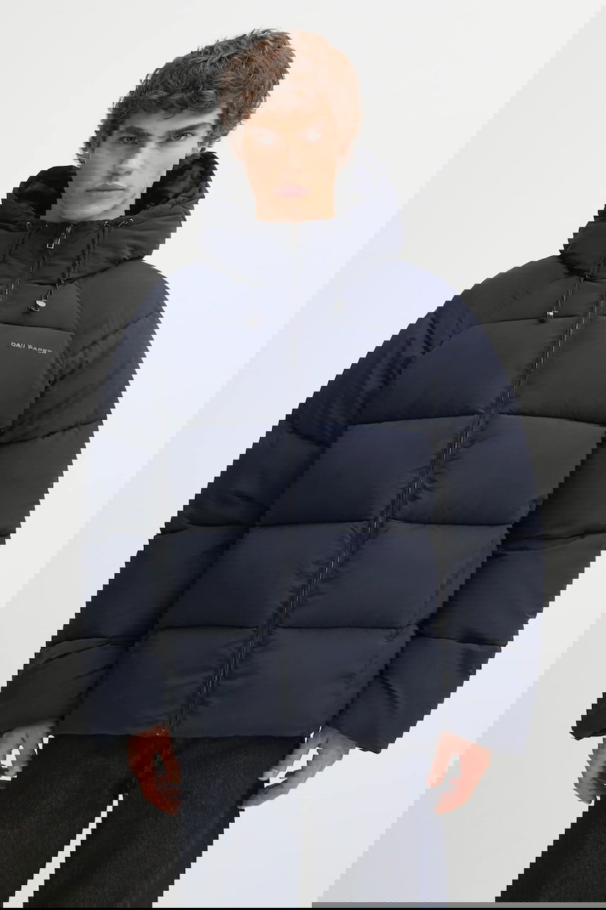 Puffer jakke DAILY PAPER Relaxed Winter Puffer Jacket Mørkeblå | 2522017, 0