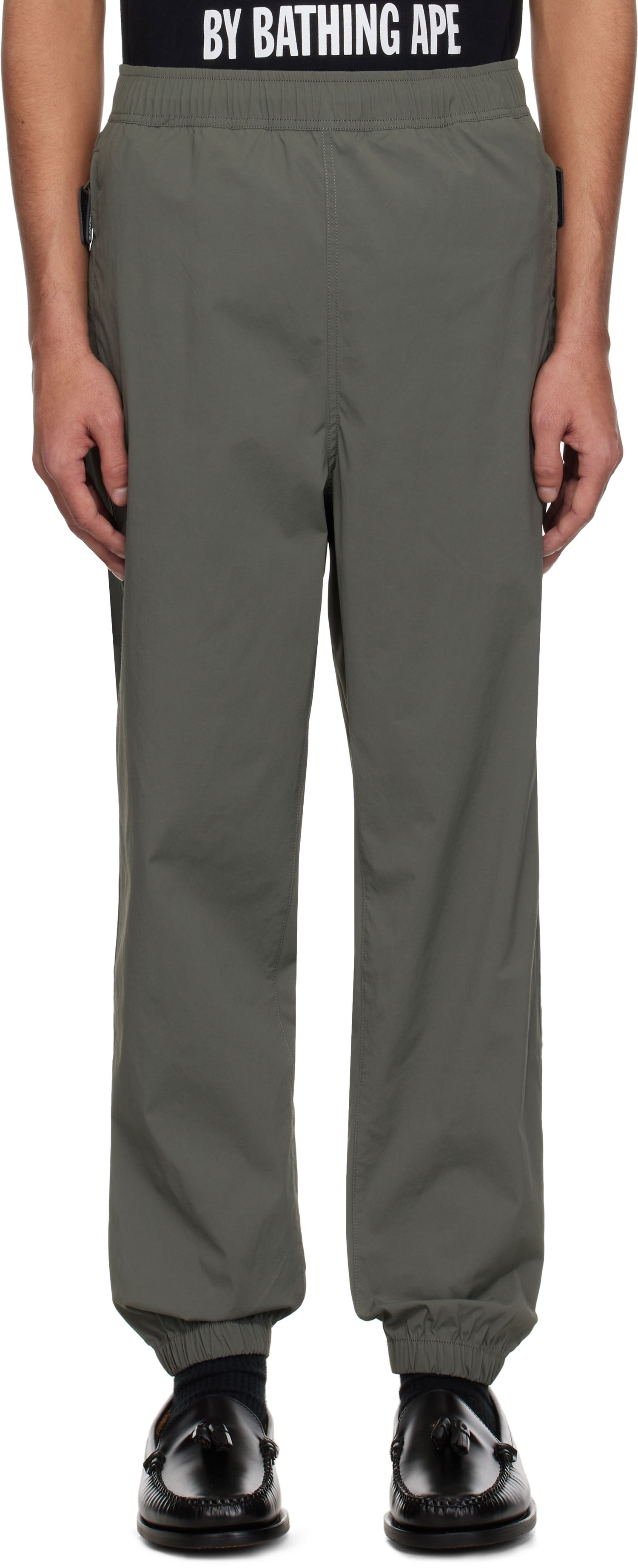 Joggingbukser AAPE by A Bathing Ape AAPE by A Bathing Ape 'AAPE Now' Woven Sweatpants Grøn | AAPPTMB664XXOKHE, 0
