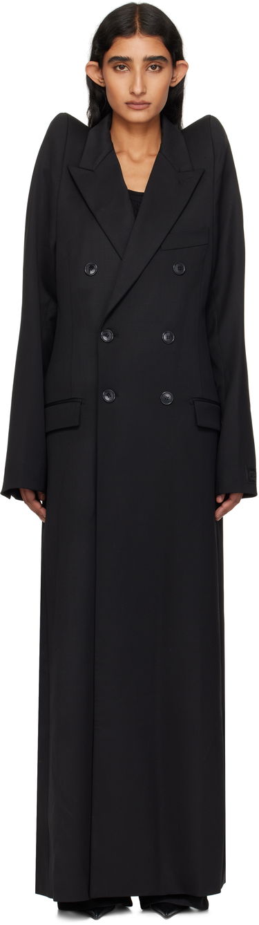 Frakker VETEMENTS VETEMENTS Tight Shoulder Tailored Coat Sort | UH76TC900B, 0