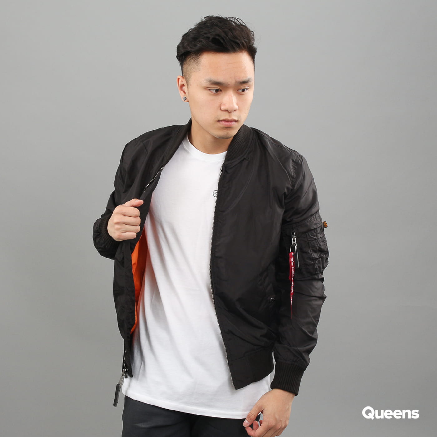 Vindjakke Alpha Industries MA - 1 TT Sort | 191103 03, 0
