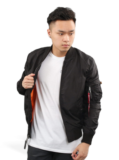 Vindjakke Alpha Industries MA - 1 TT Sort | 191103 03