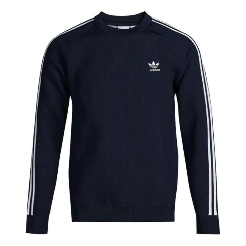Sweater adidas Originals Knit Crew Sweatshirt Blå | DH5751