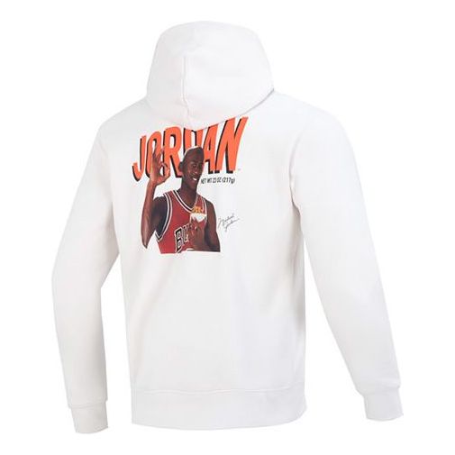 Sweatshirt Jordan Flight MVP OK Hoodie Hvid | DV7593-030