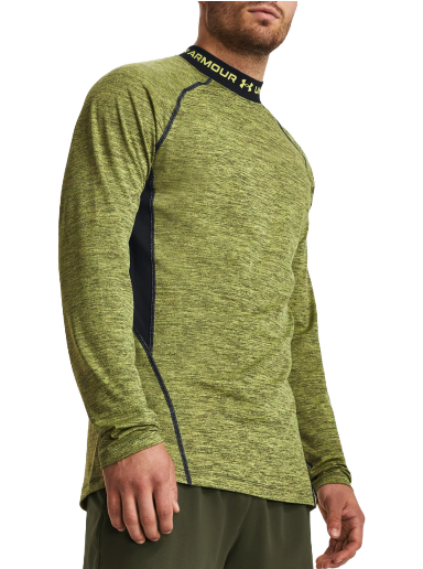 T-shirt Under Armour ColdGear® Twist Mockneck Tee Grøn | 1379820-743