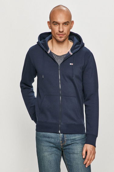 Sweatshirt Tommy Hilfiger Jeans Full-Zip Hoodie Mørkeblå | DM0DM09592, 0