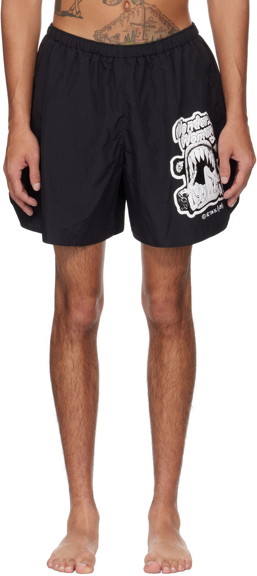 Badetøj Acne Studios Wonder Woman Swim Shorts Sort | BJ0026-