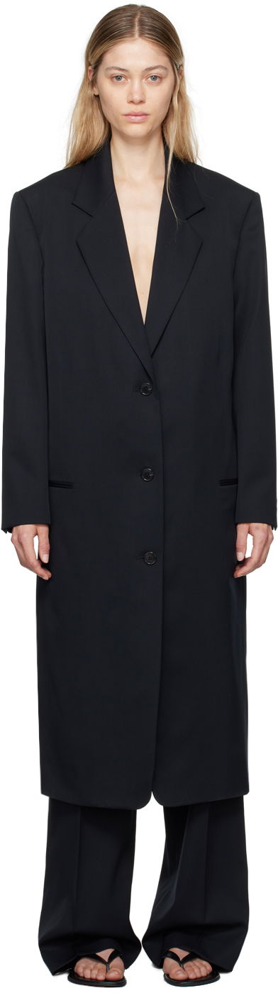 Frakker The Row Black Primat Coat Sort | 8139-W3039