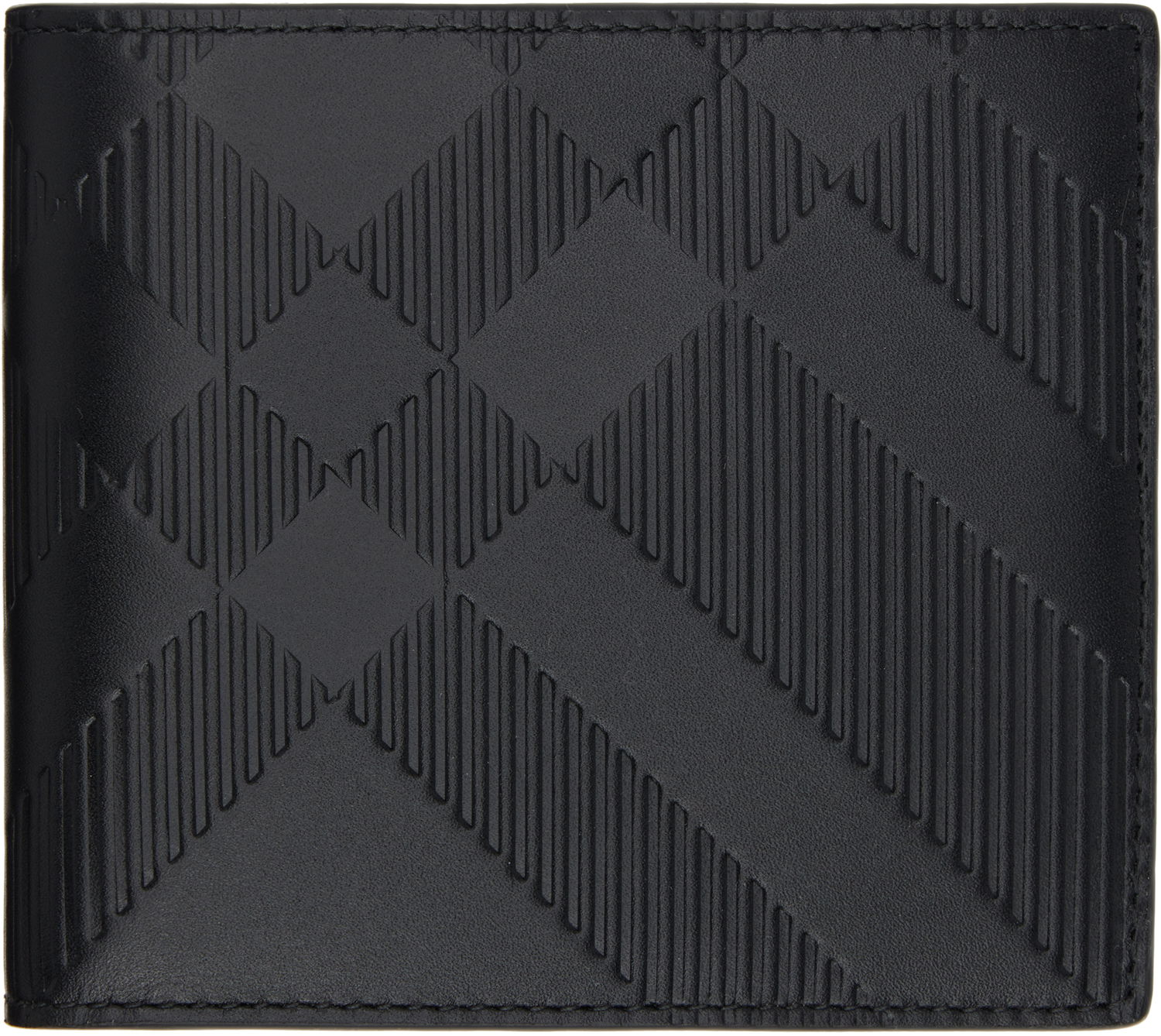 Tegnebog Burberry Embossed Check Bifold Coin Wallet Sort | 8103992, 0