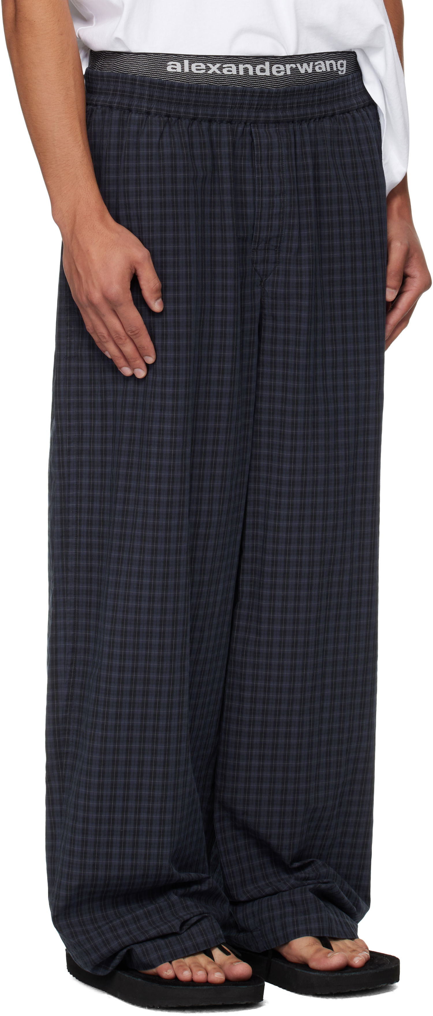 Bukser Alexander Wang Alexander Wang Relaxed Trousers Blå | 6WC3254885, 1