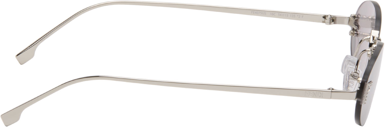 Solbriller FENDI 'Fendi First' Crystal Sunglasses Metalisk | FE4075US@5416C 840126860436, 1