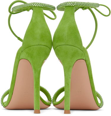 Sneakers og sko Gianvito Rossi Montecarlo Suede Heeled Sandals Grøn | G61408-15RIC-CAM, 1