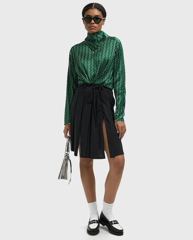 Nederdel Lacoste Pleated Mini Skirt with Tie Belt Sort | JF3644-GJP, 2