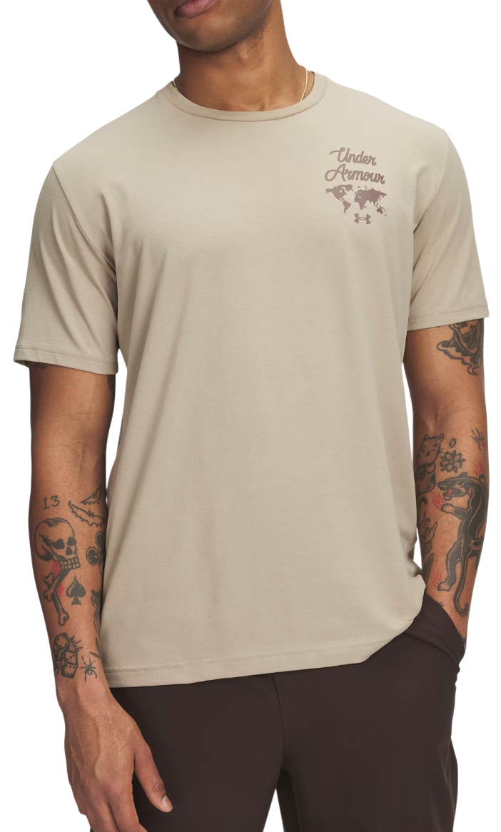 T-shirt Under Armour Sports Wordmark T-Shirt Beige | 6004143-299