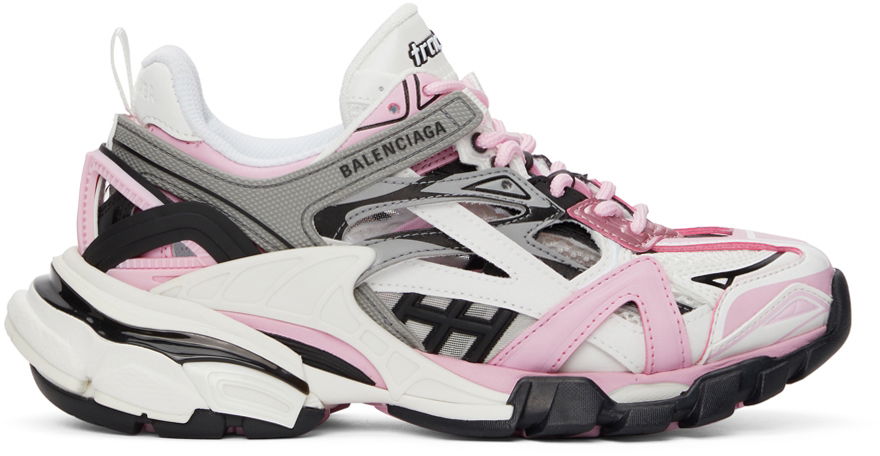 Sneakers og sko Balenciaga Track 2.0 Sneakers "Pink & Grey" Lyserød | 568615 W3AE2, 0