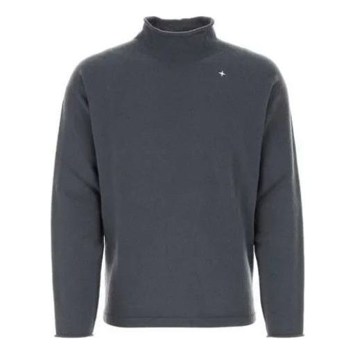 Sweater Stone Island Stone Island Wool-Blend Turtleneck Jumper Grå | 7915549GA-V0062, 0
